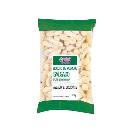 Biscoito Polvilho Via Delicia Tradicional 75g
