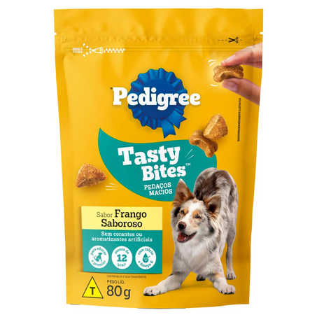Petisco Pedigree 80g - Tasty Bites - Frango