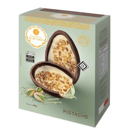 OVO DE PASCOA TRUFADO PISTACHE GRAMADO 350G