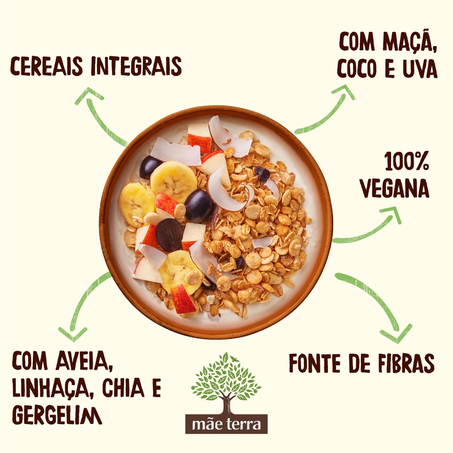 Granola Mãe Terra Frutas E Mel 800G 360-2