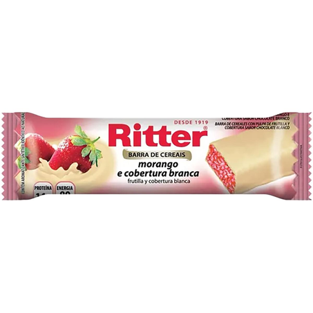 Barra de Cereal Ritter 20g - Morango/ Chocolate Branco