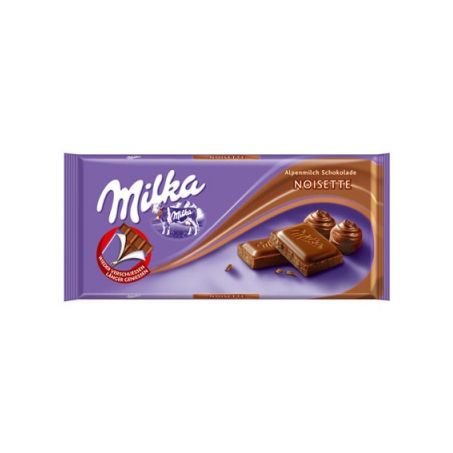 Chocolate barra milka noisette 100g*.