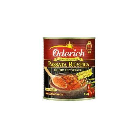 Molho de tomate oderich passata rústica 850g
