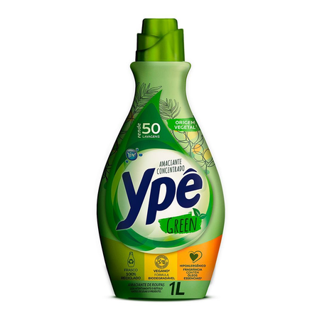 Amaciante de Roupas Concentrado Green Ypê Frasco 1 Litro