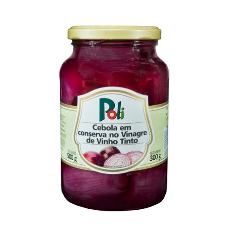 Cebola Conserva Poli 300g Tinta