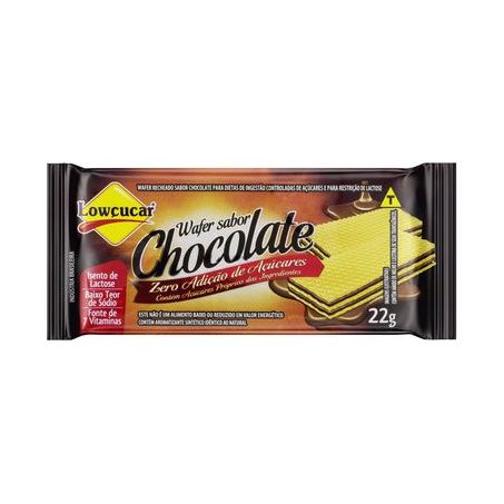 Wafer Lowcucar 22g Zero Lactose Chocolate