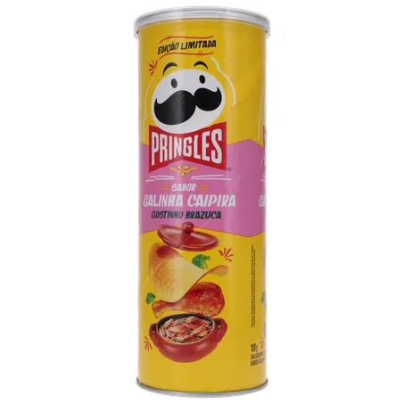 SALGADINHO BATATA PRINGLES GOSTINHO BRAZUCA GALINHA CAIPIRA LATA 100G 360-25