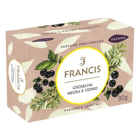 Sabonte francis luxo 90g groselha negra e cedro