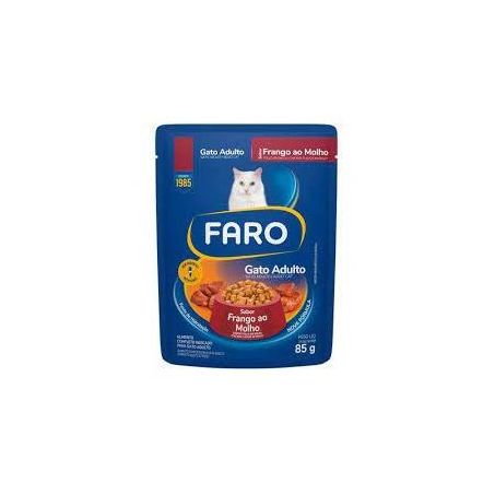 RACAO FARO GATO ADULTO FRANGO 85G