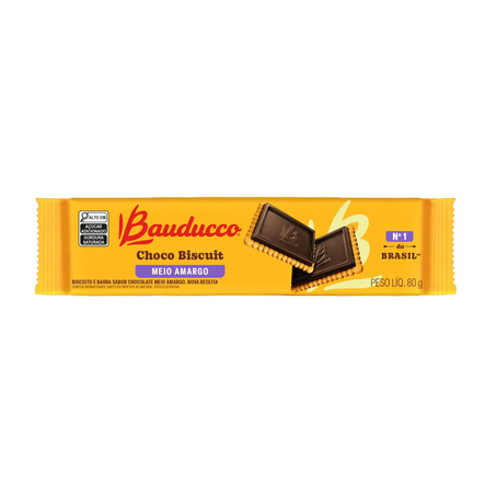 BAUDUCCO CHOCO BISCUIT MEIO AMARGO 80G