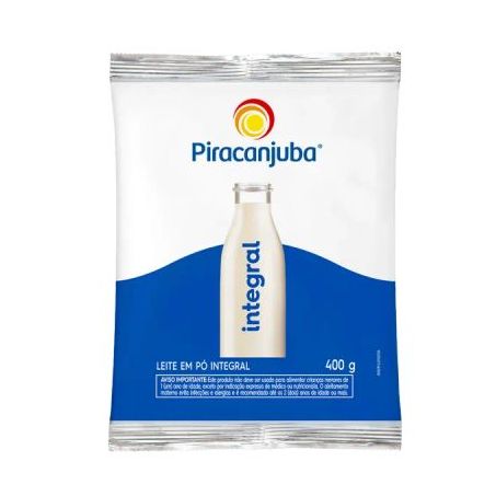 Leite Pó Piracanjuba Integral Instantaneo Pacote 400g