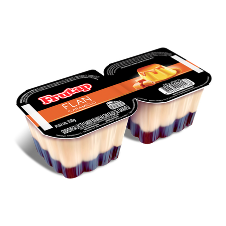 Flan com calda de caramelo frutap 180g