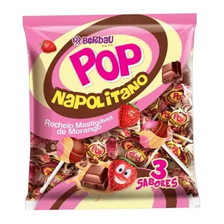 PIRULITO CORACAO NAPOLITANO BERBAU 600 G          