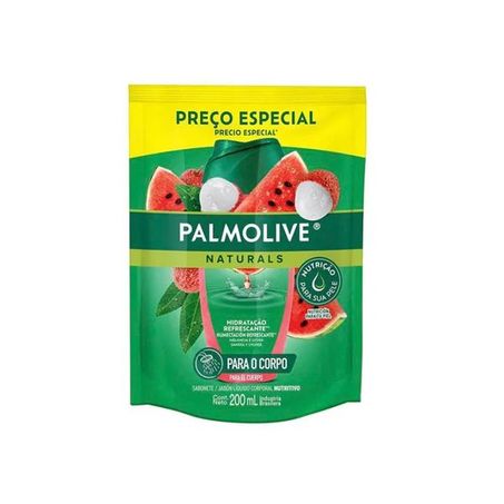 SABONETE LÍQUIDO PALMOLIVE naturals MELANCIA e LICHIA SACHÊ 200ML