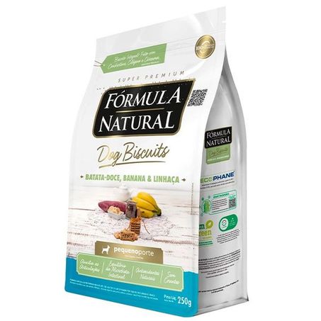 Biscoitos Fórmula Natural Dog Biscuits para Cães de Adultos de Mini e Pequeno Porte Sabor Batata Doce 250g 360-2