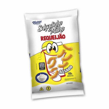 SALGADINHO DE MILHO BISTEX 100G REQUEIJAO ASSADO