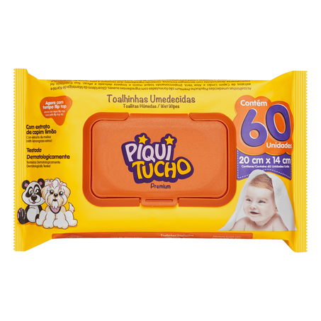 TOALHA UMEDECIDA PIQUITUCHO 60UN