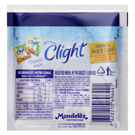 SUCO CLIGHT EM PO MORANGO 8G 360-3