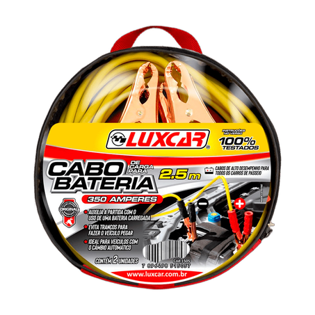Jogo de Cabo Transferencia De Energia Luxcar 2.5 Metros
