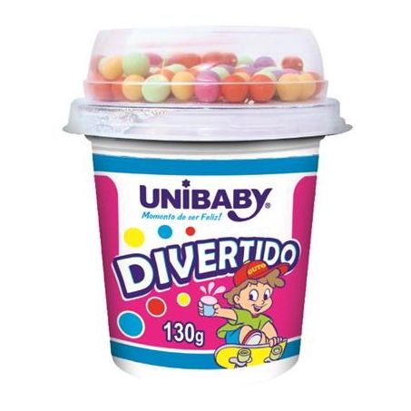 Beb láctea unibaby divertidos com flocos coloridos 130g