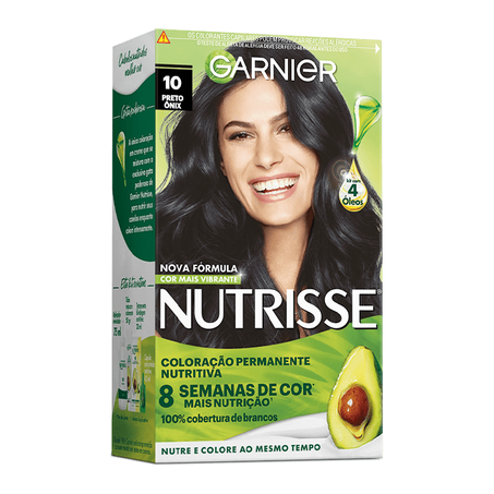 TINTURA NUTRISSE GARNIER 10 PRETO ONIX UN