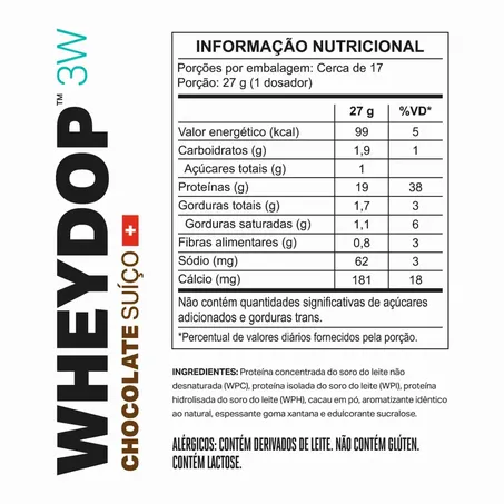 WHEYDOP 3W CHOCOLATE SUÍÇO 450G - ELEMENTO PURO 360-1