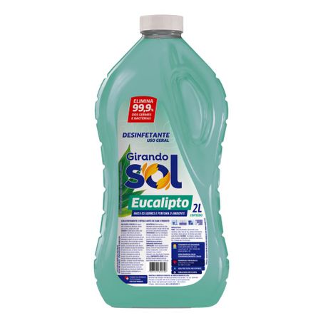 Desinfetante Uso Geral Eucalipto Girando Sol Frasco 2l 