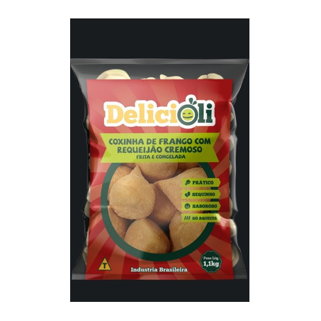 Salg Delicioli Frito Cong. 1,1kg Coxinha Frango Requeijao