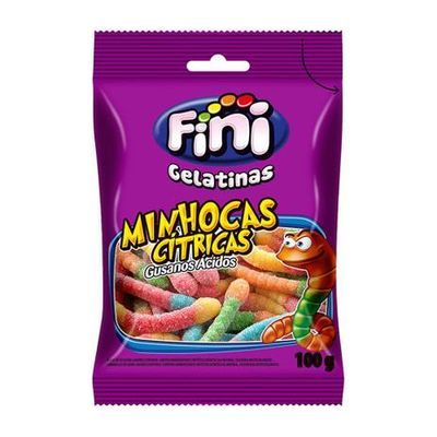Bala minhocas citricas fini 90g