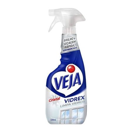 Limpador de Vidro Veja Cristal Frasco Borrifador 500ml