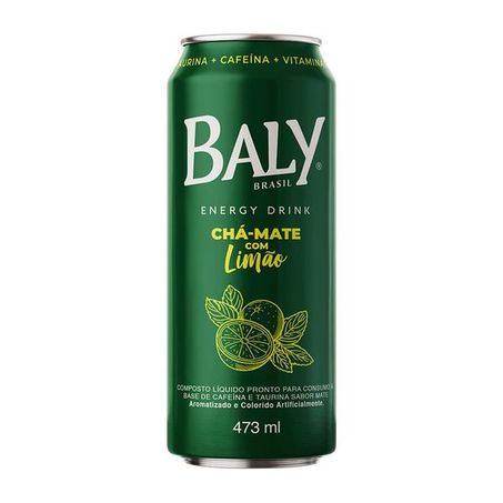 Energetico baly cha-mate c/ limao 473ml