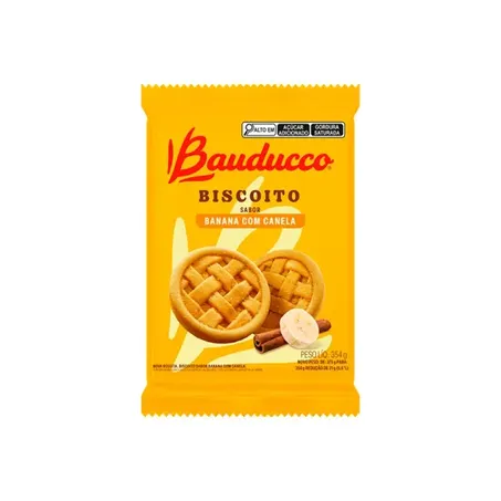 Biscoito Bauducco Banana Com Canela 354g