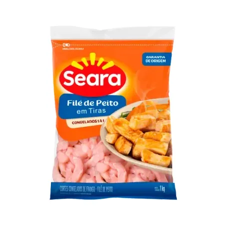 File Peito Iqf Seara 1kg Pacote Tiras