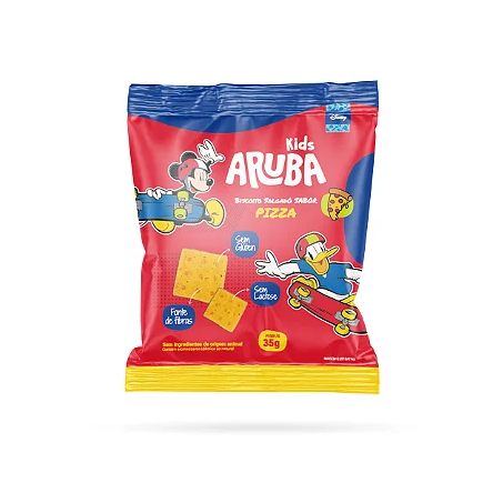 Biscoito Aruba Pizza Mickey Kids 35g