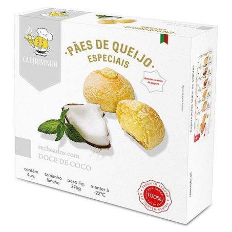 Pao queijo doce de coco catarininho 376g