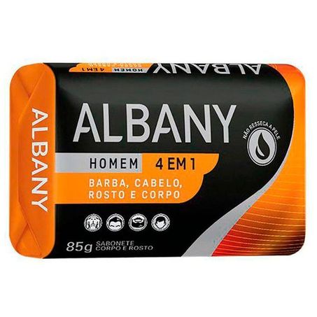 Sabonete Albany Em Barra Antibac Homem 4 Em 1 80g 
 