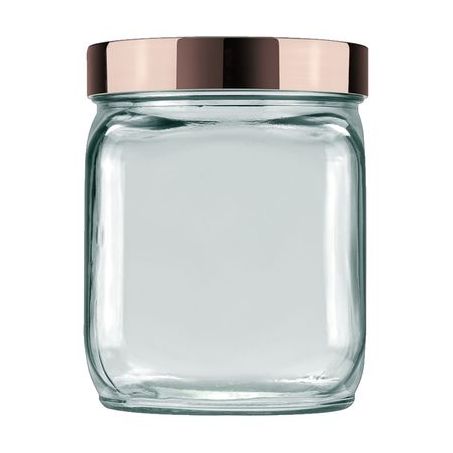 POTE INVICTA VIDRO QUADRADO 750ML COBRE/ROSE