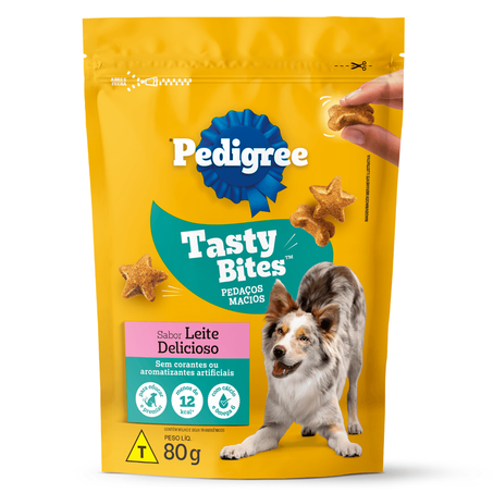 Petisco Para Cães Pedigree Tasty Bites Leite 80g