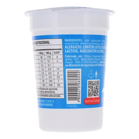 Iogurte Frimesa Integral 165g 360-20