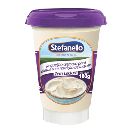REQUEIJAO STEFANELLO CREMOSO ZERO LACTOSE 180 G   