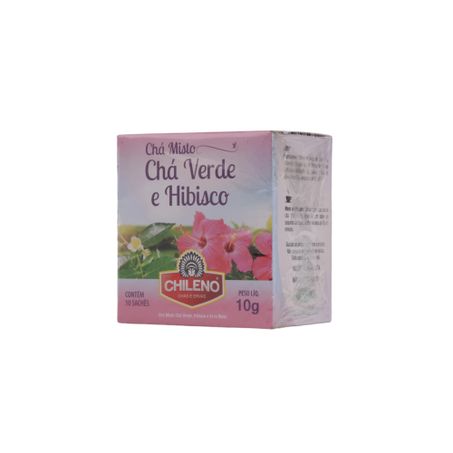 Chá Misto Chileno Chá Verde e Hibisco Caixa com 10un - 10gr 360-35
