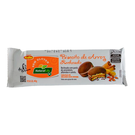 BISCOITO DE ARROZ COM PASTA DE AMENDOIM 40G