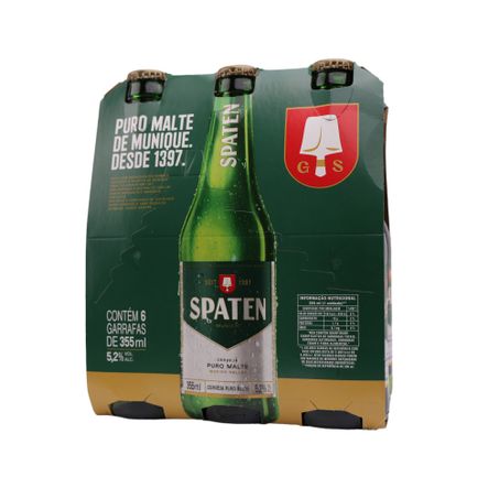 Cerveja Spaten Long Neck 355ml C/6 360-2