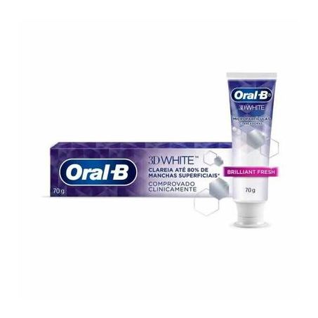 Creme dental oral-b 3d white caixa 70g