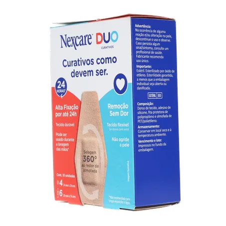 Curativo nexcare duo tamanhos diferentes caixa c-10unid 360-5