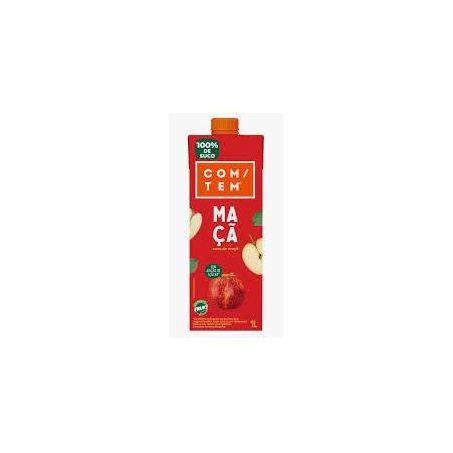 Suco de maçã com/tem caixa 1l