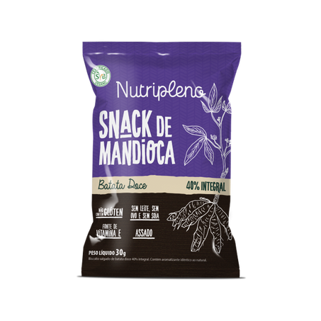 SNACK MANDIOCA BATATA DOCE 30G -NUTRIPLENO