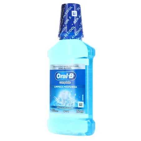 Enxaguatório Bucal Oral-b Menta Refrescante com Flúor Zero Álcool Frasco 250ml 360-3