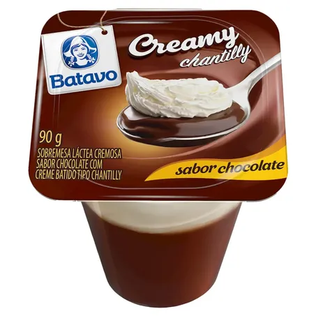 Sobremesa Batavo Creamy 90g Chantilly Chocolate
