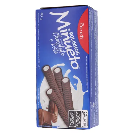 Wafer Parati Rolinho Chocolate e Leite 40g 360-20